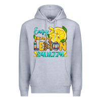Heather Grey easy peasy lemon squezzy Premium Hoodie - Zillion Design Studio