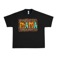 Black Leopard Sunflower Mama Urban Heavy Tee - RanaPortraitStore
