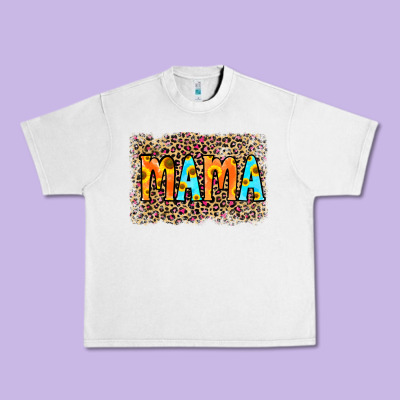 Leopard Sunflower Mama Urban Heavy Tee Designed By Ranaportraitstore
