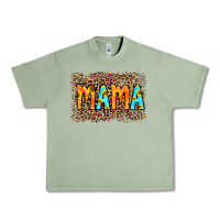 Oil Green Leopard Sunflower Mama Urban Heavy Tee - RanaPortraitStore