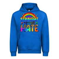 Cobalt straight against hate Urban Hoodie - Zillion Design Studio