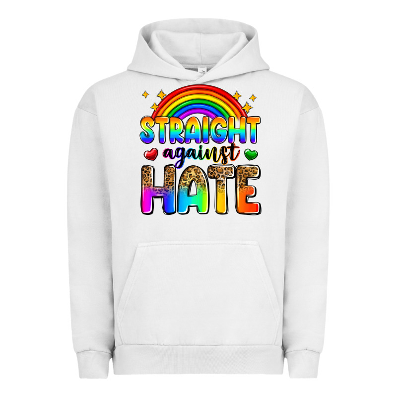 Straight Against Hate Urban Hoodie by Zillion Design Studio | Teevron
