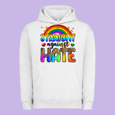 Straight Against Hate Urban Hoodie Designed By Zillion Design Studio
