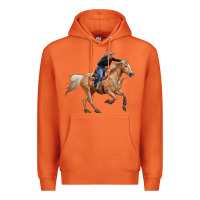 Carrot horse body with cowgirl Premium Hoodie - RanaPortraitStore