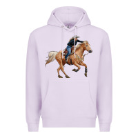 Lilac horse body with cowgirl Premium Hoodie - RanaPortraitStore