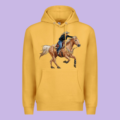 Horse Body With Cowgirl Premium Hoodie Designed By Ranaportraitstore