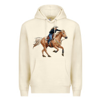 Sandshell horse body with cowgirl Premium Hoodie - RanaPortraitStore