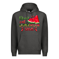 Charcoal Heather don't eat watermelon seeds Premium Hoodie - Zillion Design Studio