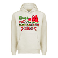 Oatmeal Heather don't eat watermelon seeds Premium Hoodie - Zillion Design Studio