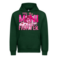 Forest Green My Mini Is a Fighter with Ribbon Urban Hoodie - texasbilliewilder