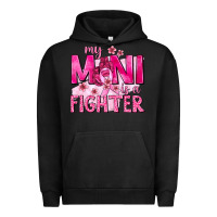 Pigment Black My Mini Is a Fighter with Ribbon Urban Hoodie - texasbilliewilder