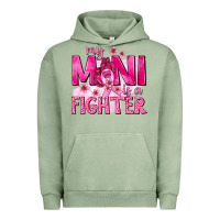 Pigment Oil Green My Mini Is a Fighter with Ribbon Urban Hoodie - texasbilliewilder