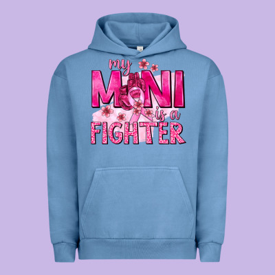 My Mini Is A Fighter With Ribbon Urban Hoodie Designed By Texasbilliewilder