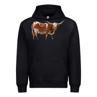 Black longhorn Urban Hoodie - RanaPortraitStore