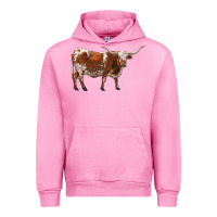 Fuchsia Pink longhorn Urban Hoodie - RanaPortraitStore