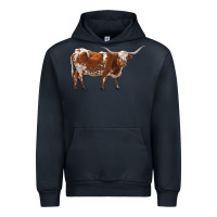 Navy longhorn Urban Hoodie - RanaPortraitStore