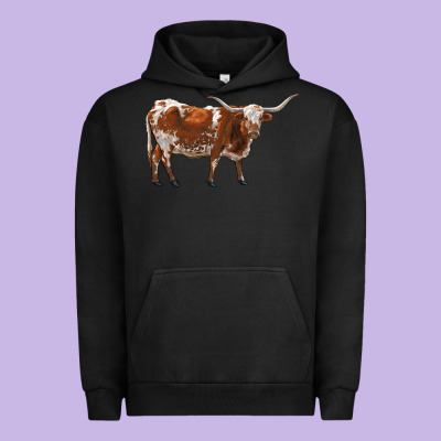Longhorn Urban Hoodie Designed By Ranaportraitstore