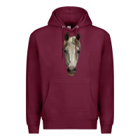 Burgundy horse head Premium Hoodie - RanaPortraitStore