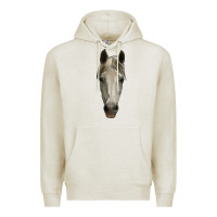 Oatmeal Heather horse head Premium Hoodie - RanaPortraitStore