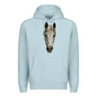 Blue Mist horse head Premium Hoodie - RanaPortraitStore