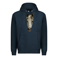 Navy horse head Premium Hoodie - RanaPortraitStore