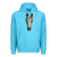 Ocean Blue horse head Premium Hoodie - RanaPortraitStore