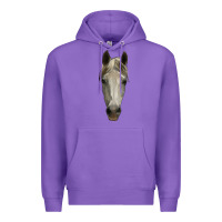 Purple horse head Premium Hoodie - RanaPortraitStore