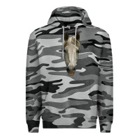 Slate Camo horse head Premium Hoodie - RanaPortraitStore