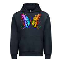 Navy rainbow butterfly Urban Hoodie - Zillion Design Studio
