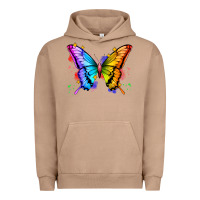 Pigment Burro rainbow butterfly Urban Hoodie - Zillion Design Studio