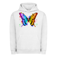 Pigment Lunar Rock rainbow butterfly Urban Hoodie - Zillion Design Studio