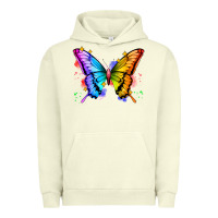 Pigment Pistachio rainbow butterfly Urban Hoodie - Zillion Design Studio