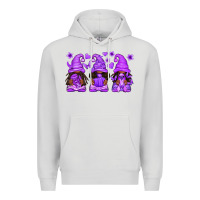 Dove Grey Domestic Violence Warrior Afro Gnomes Premium Hoodie - texasbilliewilder