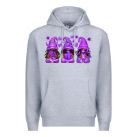 Heather Grey Domestic Violence Warrior Afro Gnomes Premium Hoodie - texasbilliewilder