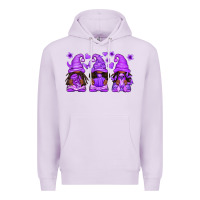 Lilac Domestic Violence Warrior Afro Gnomes Premium Hoodie - texasbilliewilder