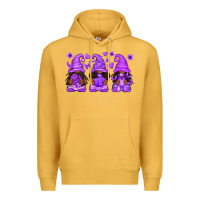 Mustard Domestic Violence Warrior Afro Gnomes Premium Hoodie - texasbilliewilder