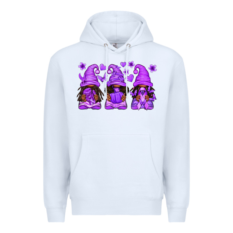 Domestic Violence Warrior Afro Gnomes Premium Hoodie by texasbilliewilder | Teevron