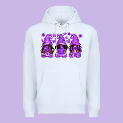 Domestic Violence Warrior Afro Gnomes Premium Hoodie Designed By Texasbilliewilder