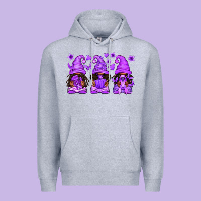 Domestic Violence Warrior Afro Gnomes Premium Hoodie Designed By Texasbilliewilder