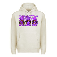 Oatmeal Heather Domestic Violence Warrior Afro Gnomes Premium Hoodie - texasbilliewilder