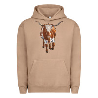 Pigment Burro longhorn cow Urban Hoodie - RanaPortraitStore