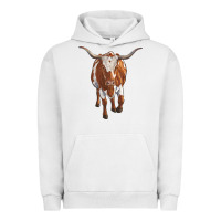 Pigment Lunar Rock longhorn cow Urban Hoodie - RanaPortraitStore