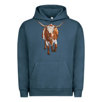 Longhorn Cow Urban Hoodie | Teevron