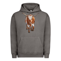 Pigment Tornado longhorn cow Urban Hoodie - RanaPortraitStore