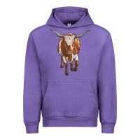 Tulip longhorn cow Urban Hoodie - RanaPortraitStore