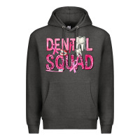 Charcoal Heather Dental Squad with Teeth Premium Hoodie - texasbilliewilder