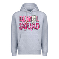 Heather Grey Dental Squad with Teeth Premium Hoodie - texasbilliewilder