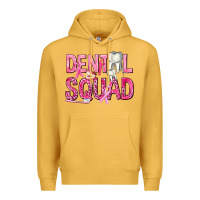 Mustard Dental Squad with Teeth Premium Hoodie - texasbilliewilder