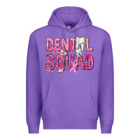Purple Dental Squad with Teeth Premium Hoodie - texasbilliewilder