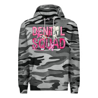 Slate Camo Dental Squad with Teeth Premium Hoodie - texasbilliewilder